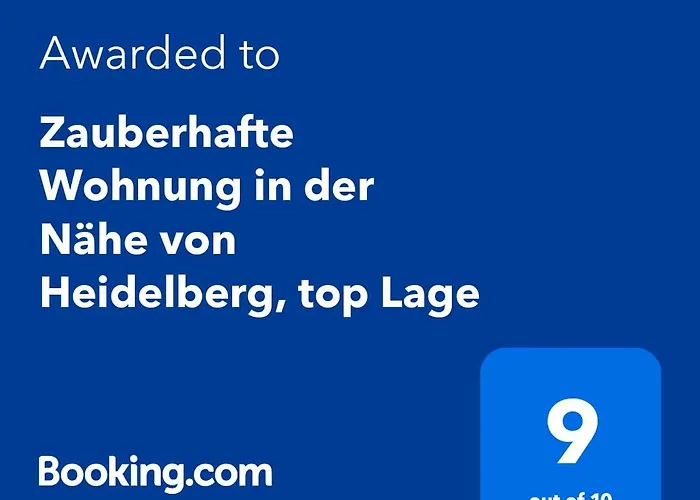 Zauberhafte Wohnung In Der Naehe Von Heidelberg, Top Lage